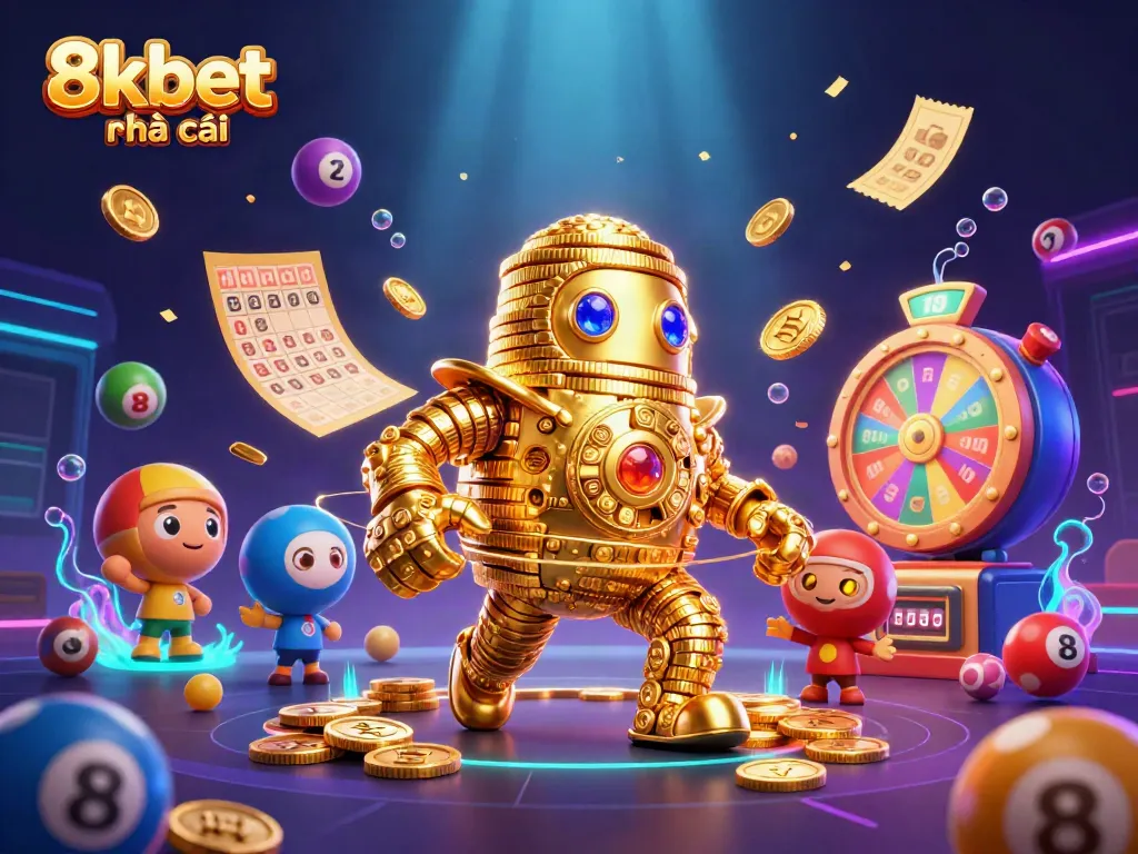 Engage in thrilling lottery action with 8xbet nhà cái in this vibrant, dynamic scene.