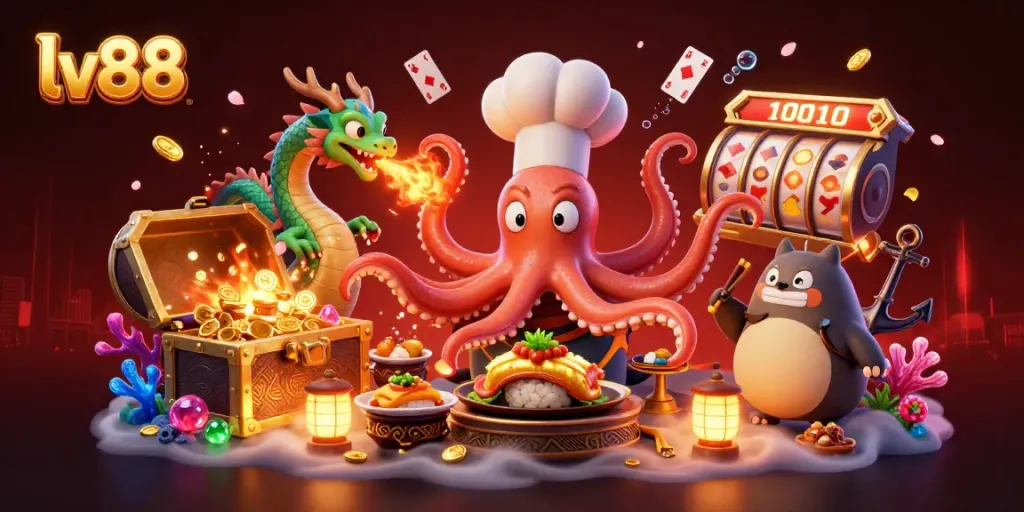 Experience thrilling gameplay at lv88 with a vibrant casino-themed scene featuring dynamic characters and rich game elements.