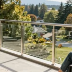 Custom railing North Vancouver enhancing balcony safety and style